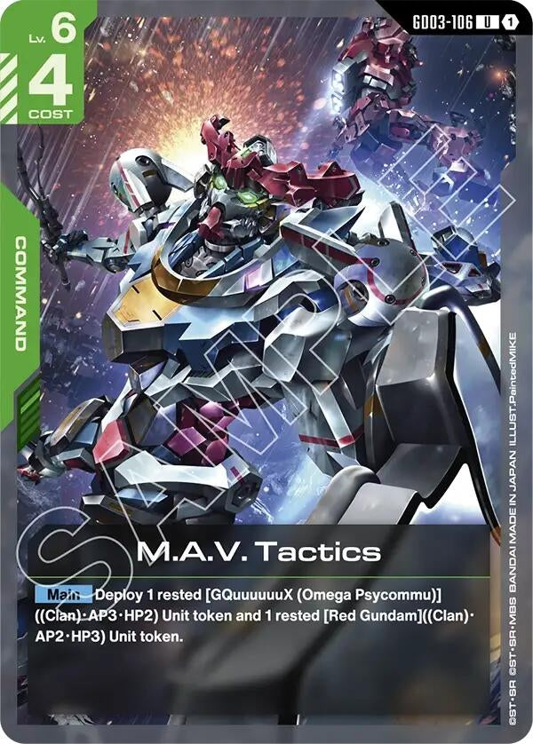 Image for M.A.V. Tactics - Gundam Card Game