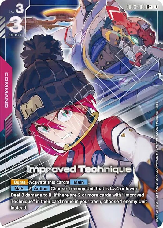 Image for Improved Technique (R+) - Gundam Card Game