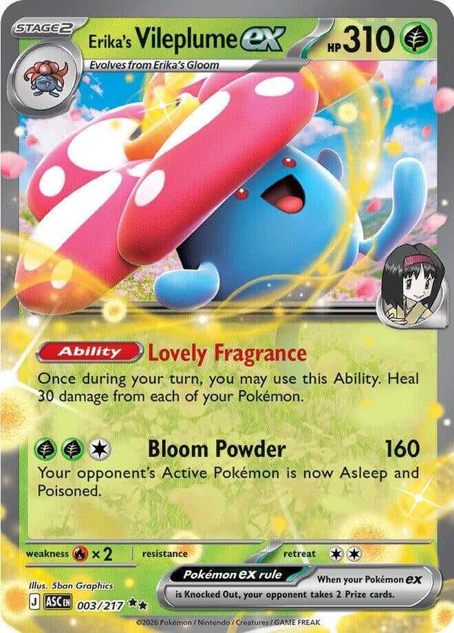 Image for Erika's Vileplume ex - Pokemon