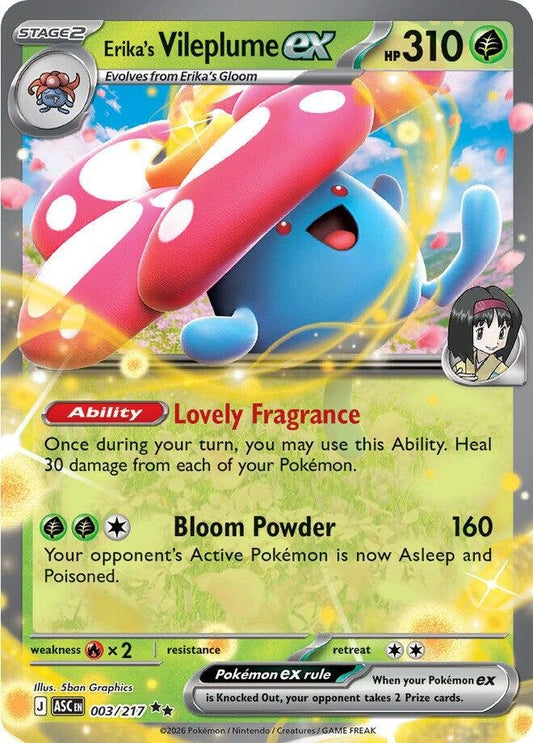 Image for Erika's Vileplume ex - Pokemon