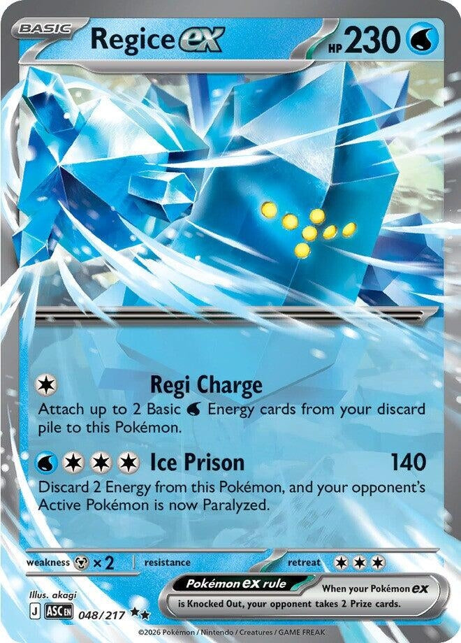 Image for Regice ex - Pokemon