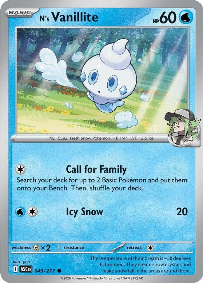 Image for N's Vanillite - Pokemon