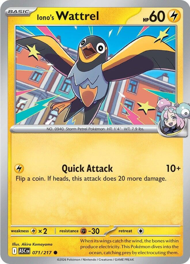 Image for Iono's Wattrel - Pokemon