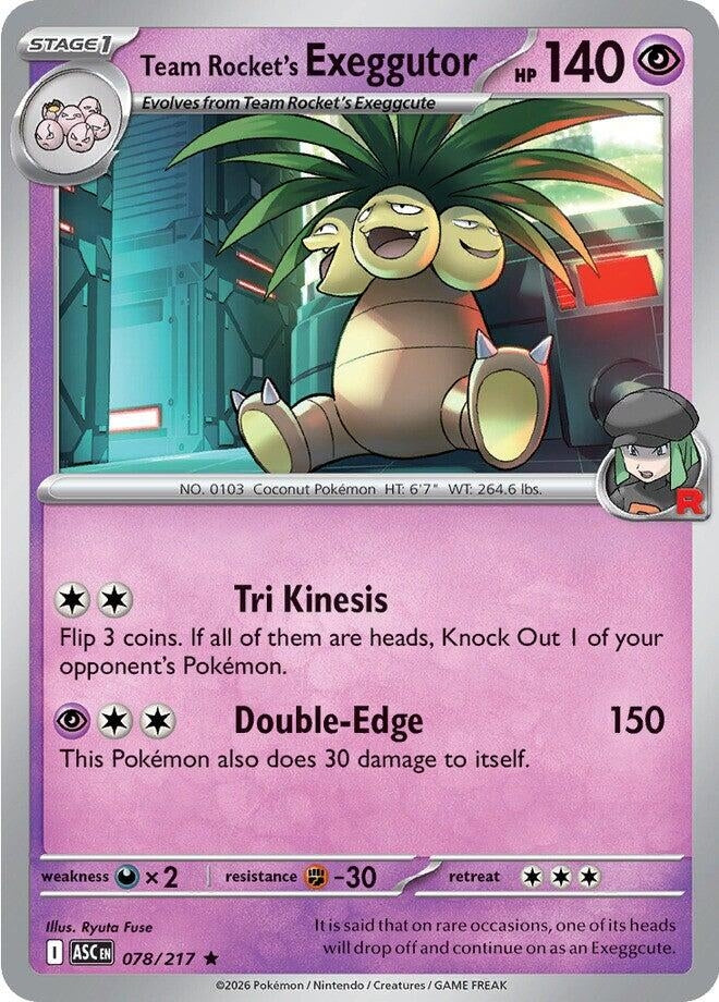 Image for Team Rocket's  exeggutor - Pokemon