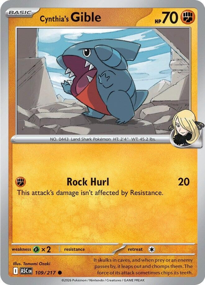 Image for Cynthia's Gible - Pokemon