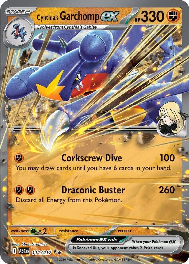 Image for Cynthia's Garchomp ex - Pokemon