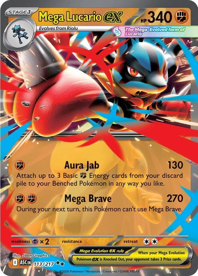 Image for Mega Lucario ex - Pokemon