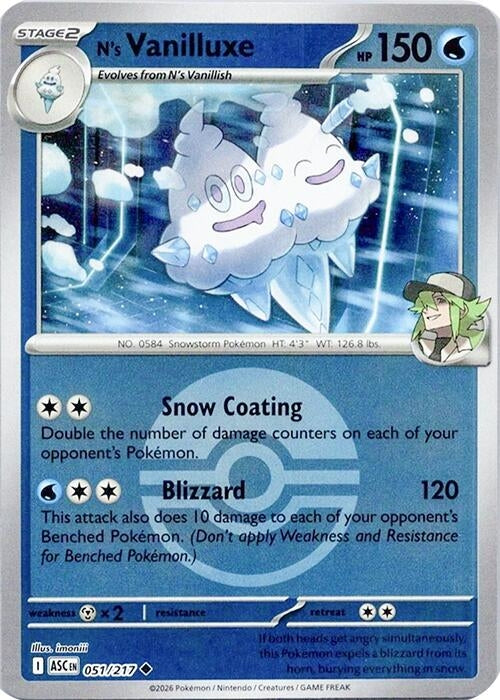 Image for N's Vanilluxe (Poke Ball) - Pokemon