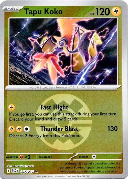 Image for Tapu Koko (Quick Ball) - Pokemon