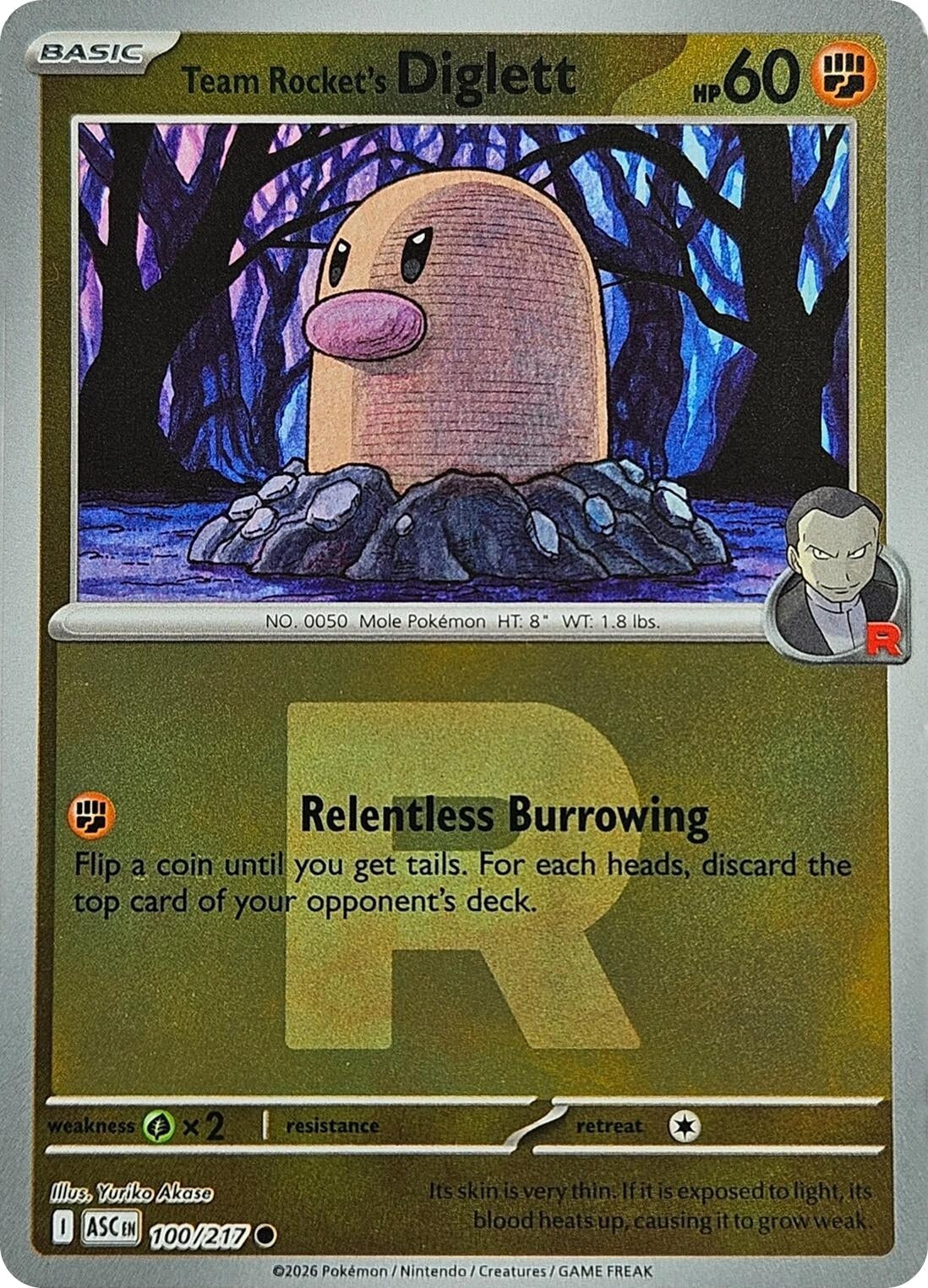 Image for Team Rocket's Diglett (Team Rocket) - Pokemon