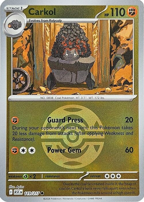 Image for Carkol (Dusk Ball) - Pokemon