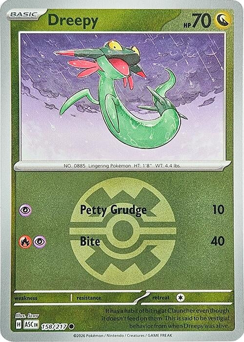Image for Dreepy - 158/217 (Quick Ball) - Pokemon