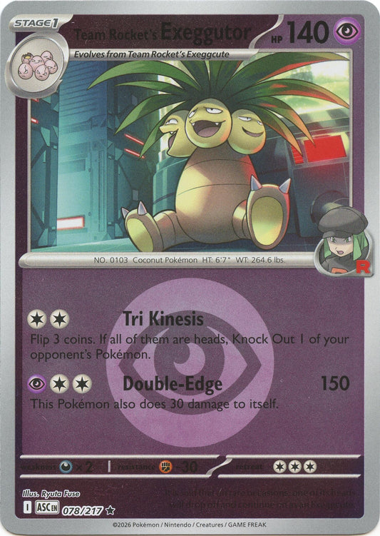Team Rocket's exeggutor (Energy Symbol Pattern)