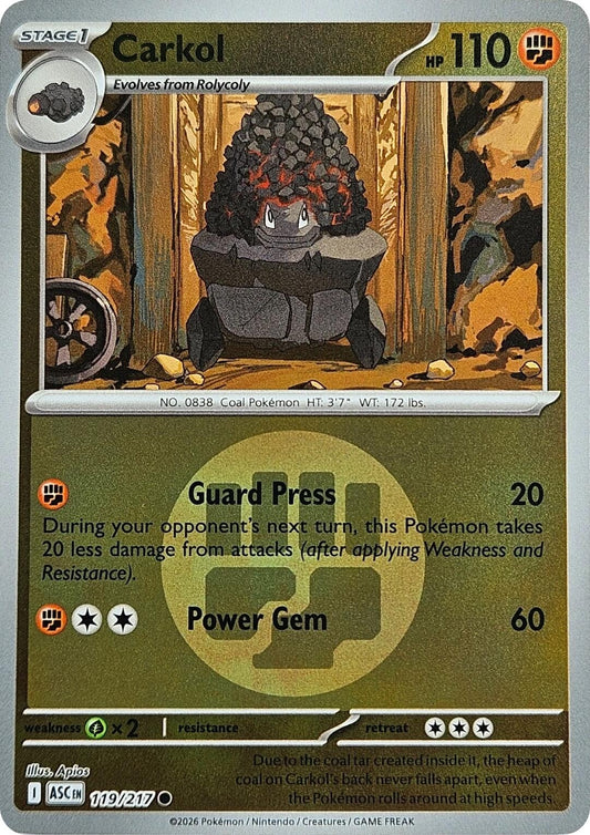 Image for Carkol (Energy Symbol Pattern) - Pokemon