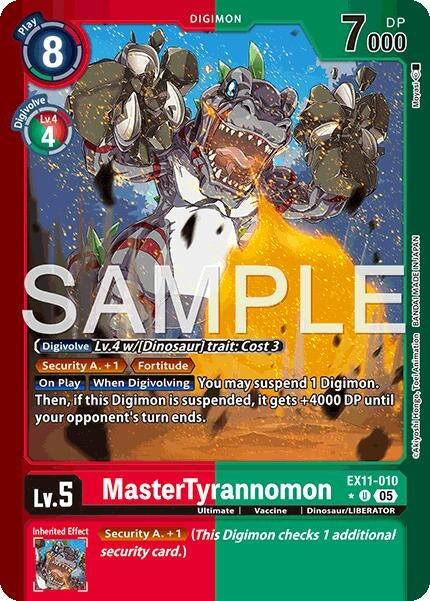 Image for MasterTyrannomon (Limited Foil) - Digimon Card Game