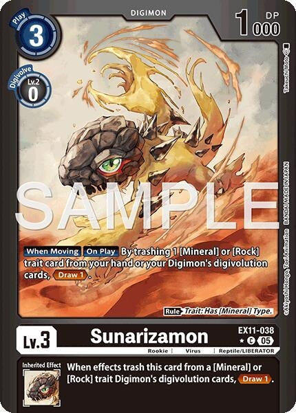 Image for Sunarizamon (Limited Foil) - Digimon Card Game