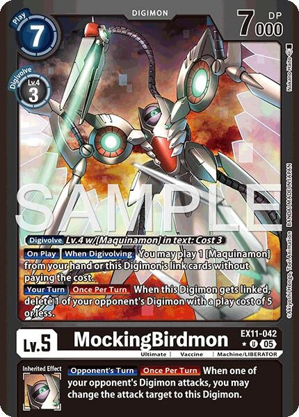 Image for MockingBirdmon (Limited Foil) - Digimon Card Game