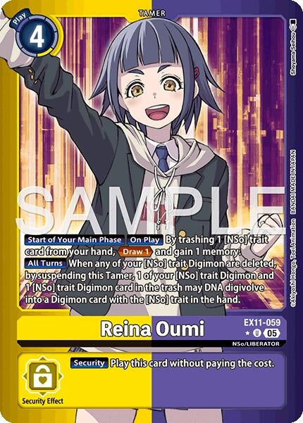 Image for Reina Oumi (Limited Foil) - Digimon Card Game