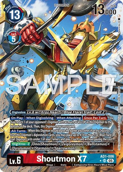 Image for Shoutmon X7 (Alternate Art) - Digimon Card Game