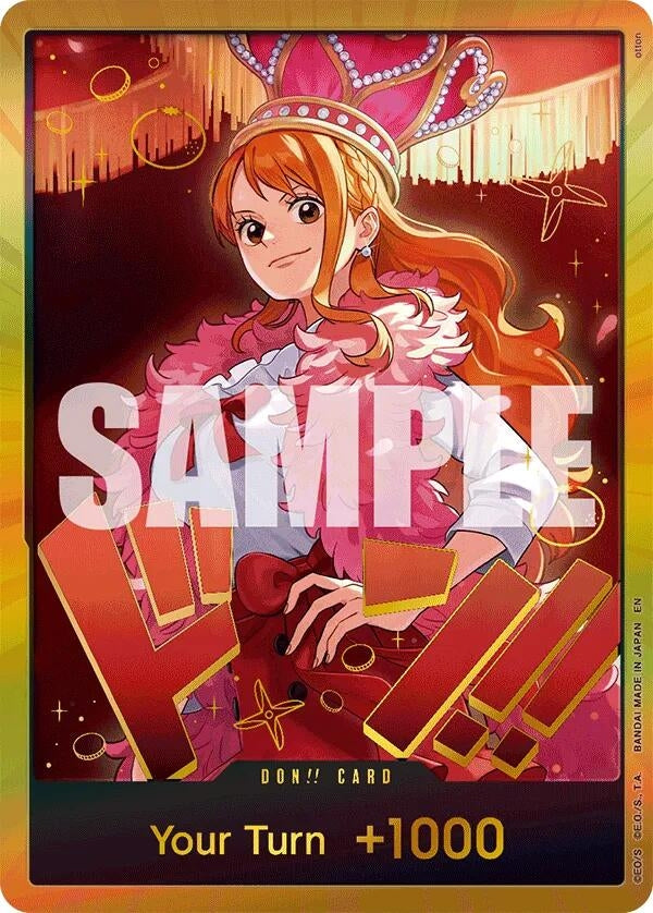 Image for DON!! Card (Nami) (Gold) - One Piece Card Game