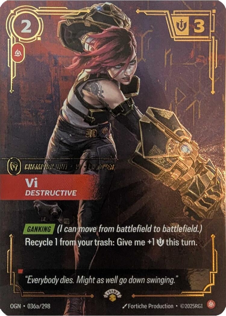 Image for Vi, Destructive - Riftbound: League of Legends Trading Card Game