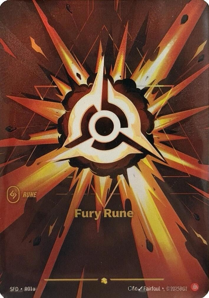 Image for Fury Rune (R01a) - Riftbound: League of Legends Trading Card Game