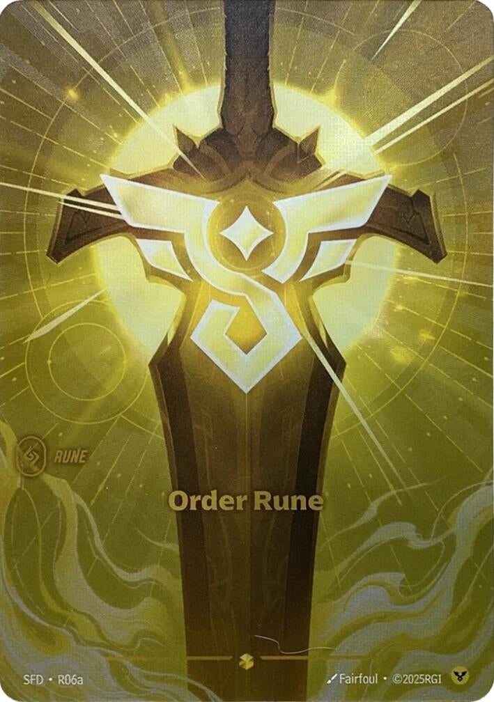 Image for Order Rune (R06a) - Riftbound: League of Legends Trading Card Game
