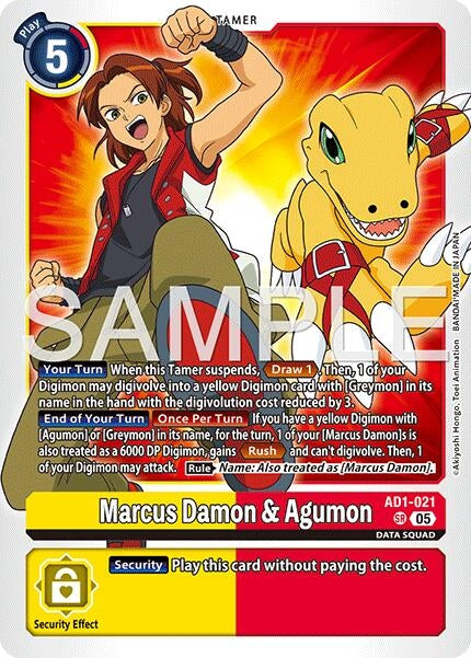 Image for Marcus Damon & Agumon - Digimon Card Game