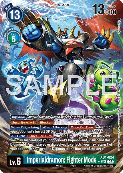 Image for Imperialdramon: Fighter Mode - AD1-024 (Alternate Art) - Digimon Card Game