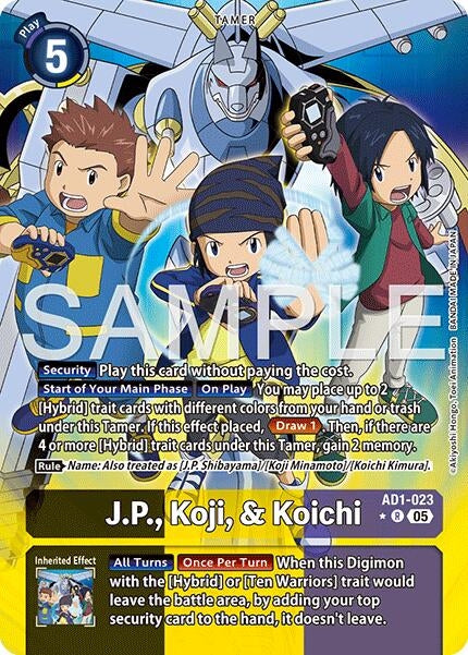 Image for J.P., Koji, & Koichi (Alternate Art) - Digimon Card Game
