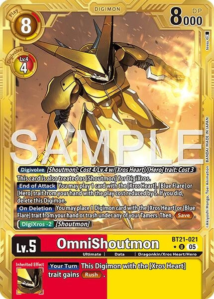 Image for OmniShoutmon (Gold Border) - Digimon Card Game