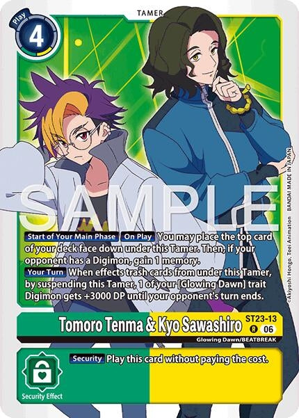Image for Tomoro Tenma & Kyo Sawashiro - Digimon Card Game