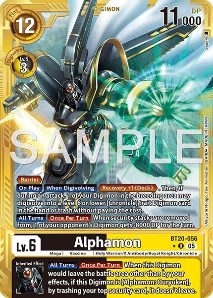 Image for Alphamon (Gold Border) - Digimon Card Game