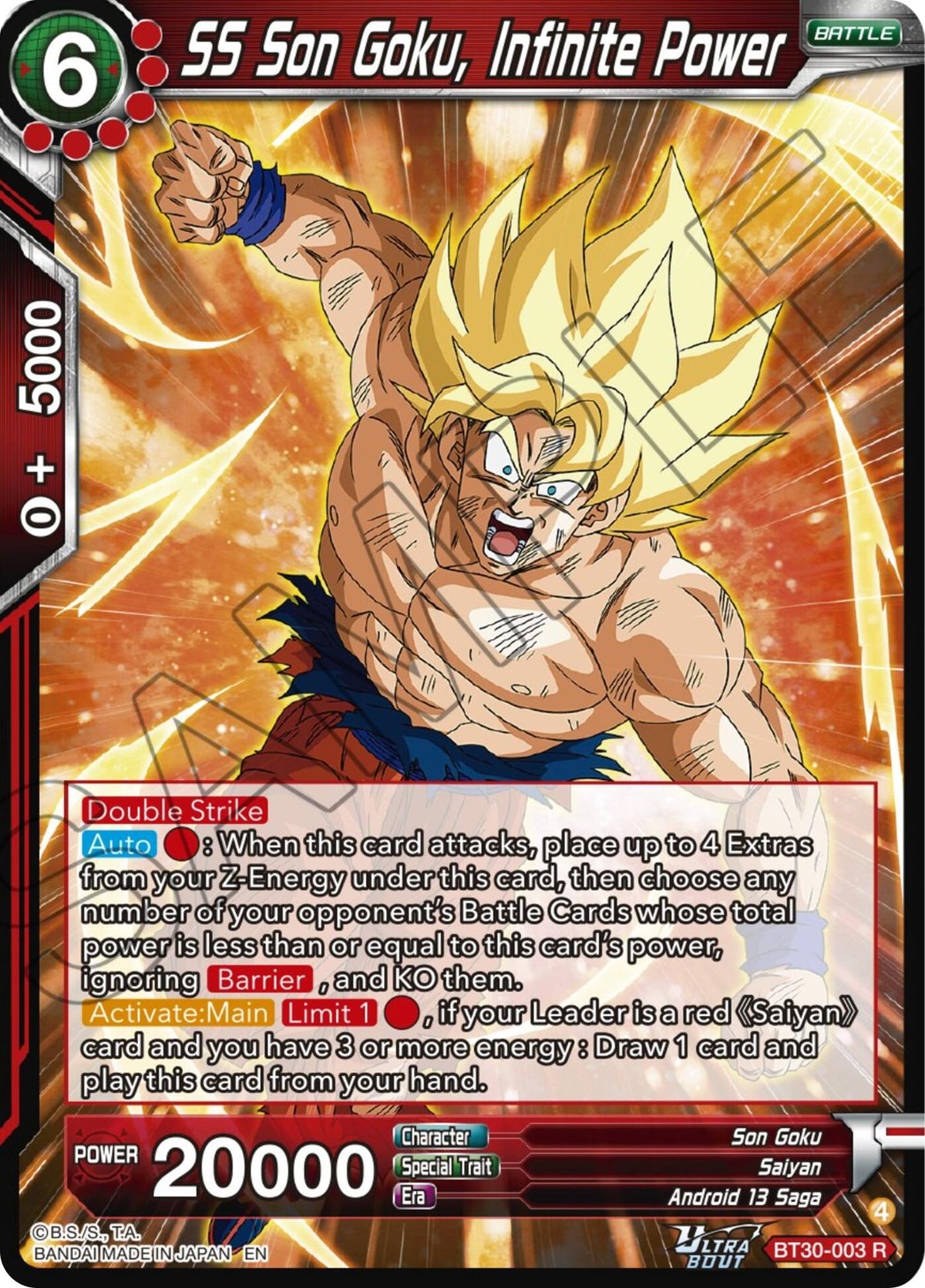 Image for SS Son Goku, Infinite Power - Dragon Ball Super: Masters