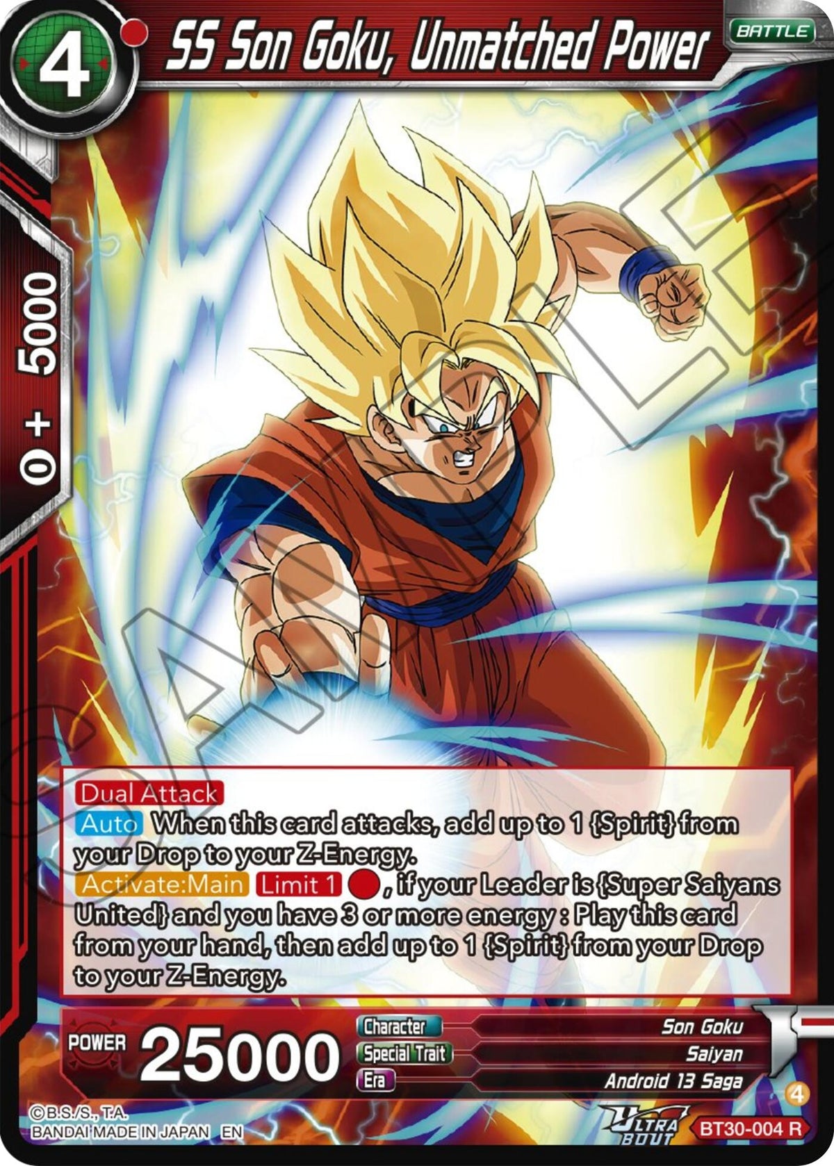 Image for SS Son Goku, Unmatched Power - Dragon Ball Super: Masters