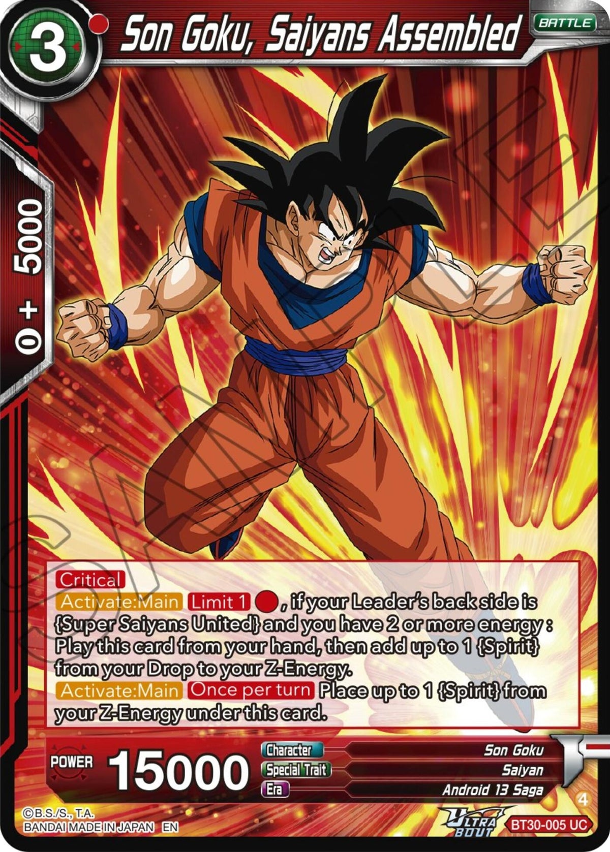 Image for Son Goku, Saiyans Assembled - Dragon Ball Super: Masters