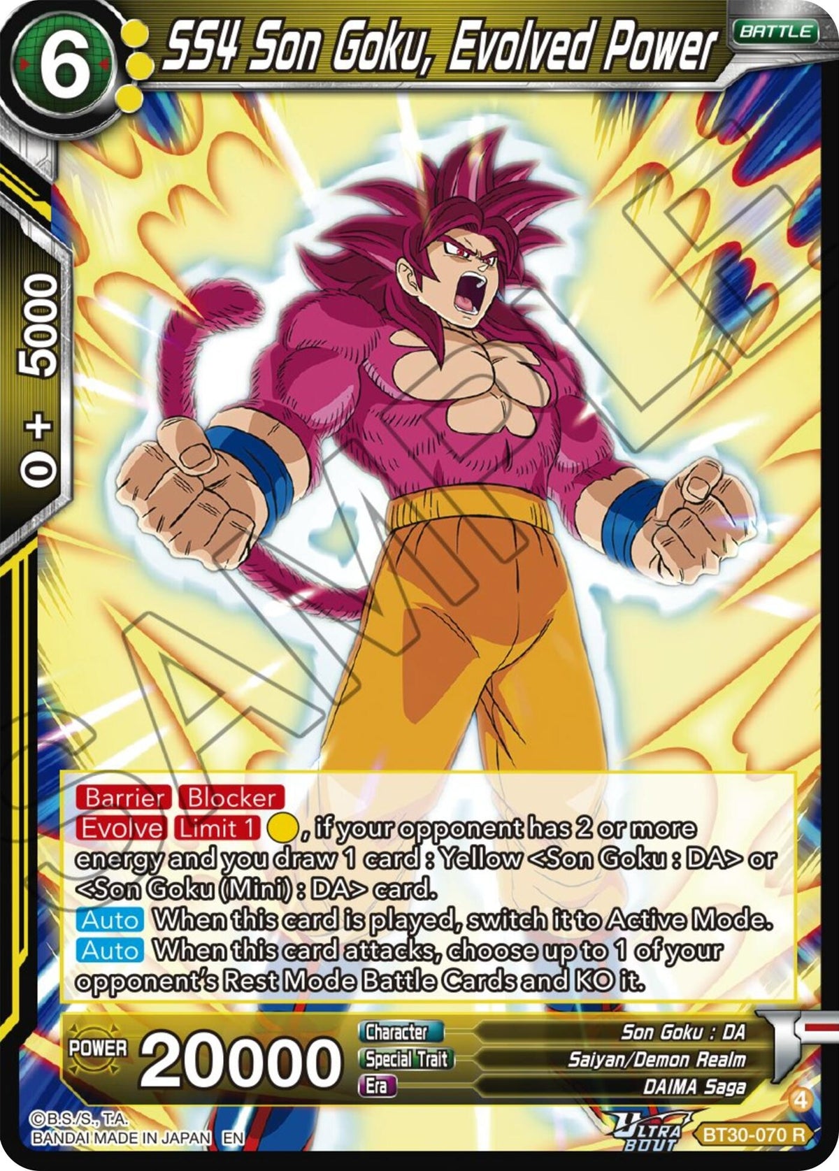 Image for SS4 Son Goku, Evolved Power - Dragon Ball Super: Masters