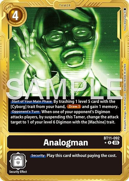 Image for Analogman (Gold Border) - Digimon Card Game