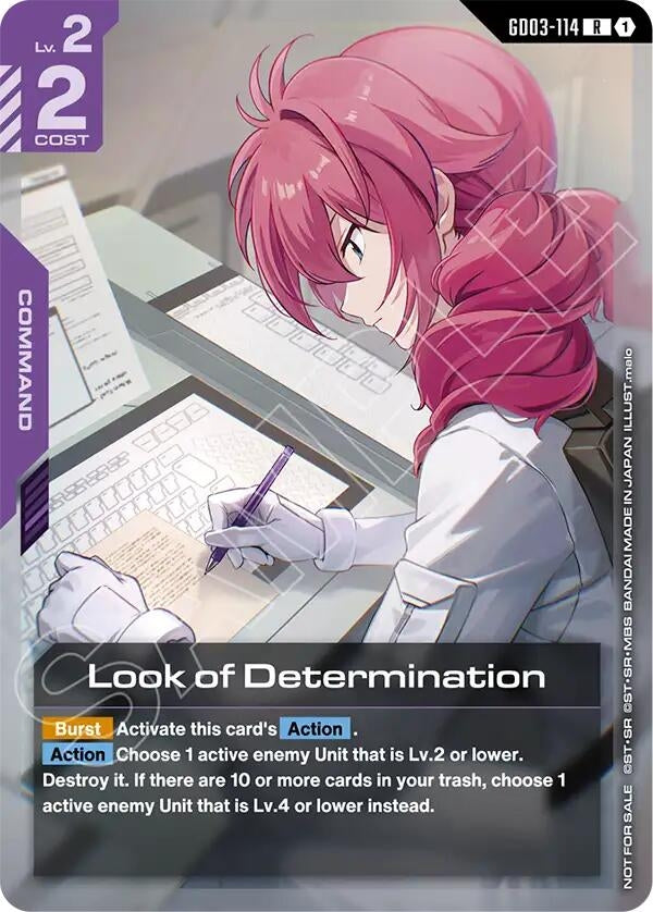 Image for Look of Determination (Newtype Challenge 2026 Mission 2) - Gundam Card Game