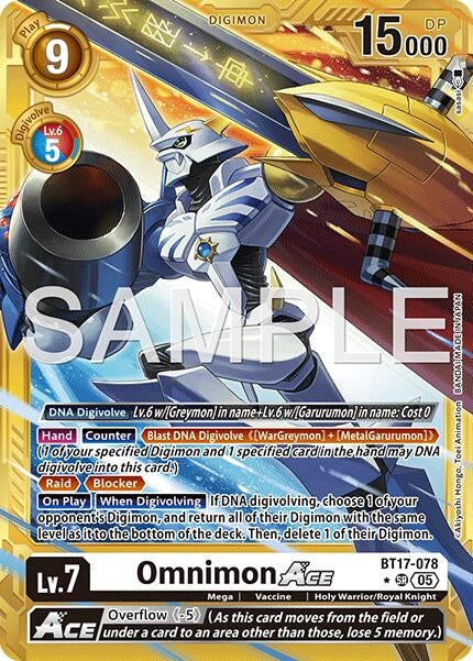 Image for Omnimon ACE (Gold Border) - Digimon Card Game