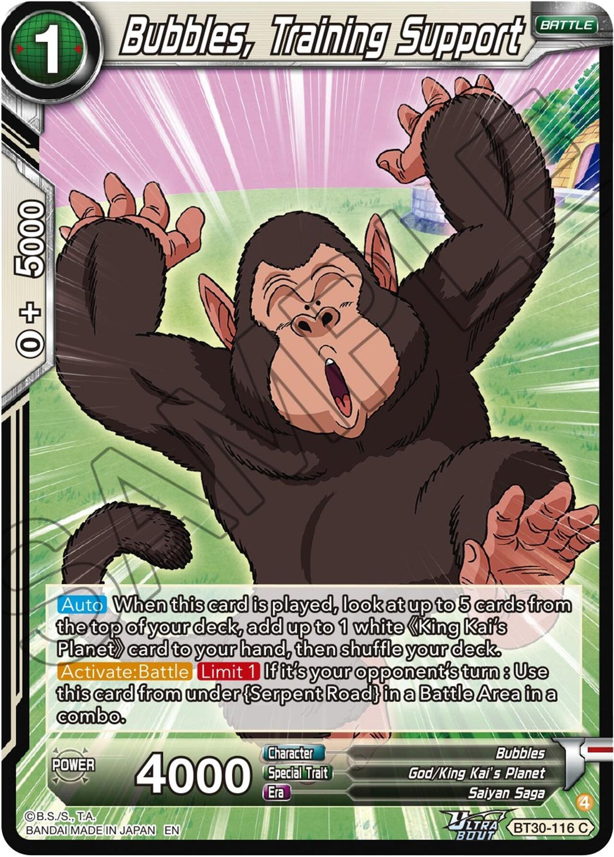 Image for Bubbles, Training Support - Dragon Ball Super: Masters