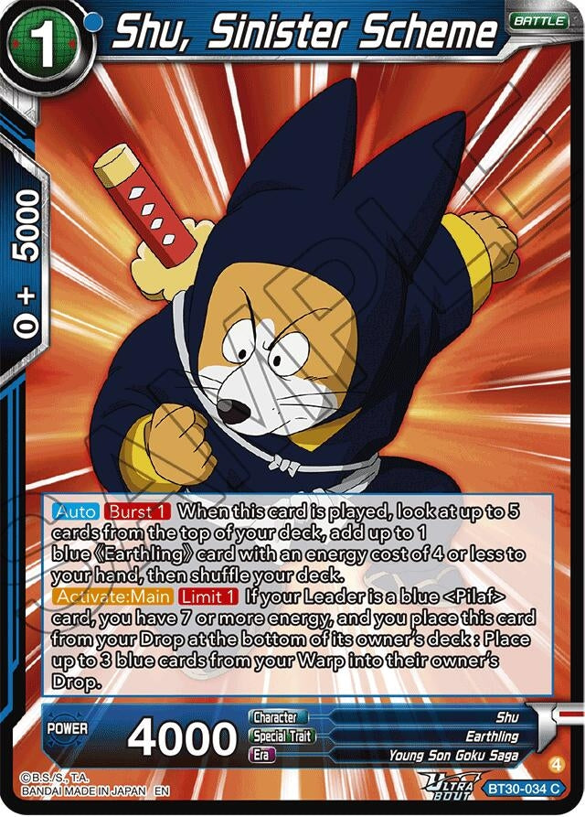 Image for Shu, Sinister Scheme - Dragon Ball Super: Masters