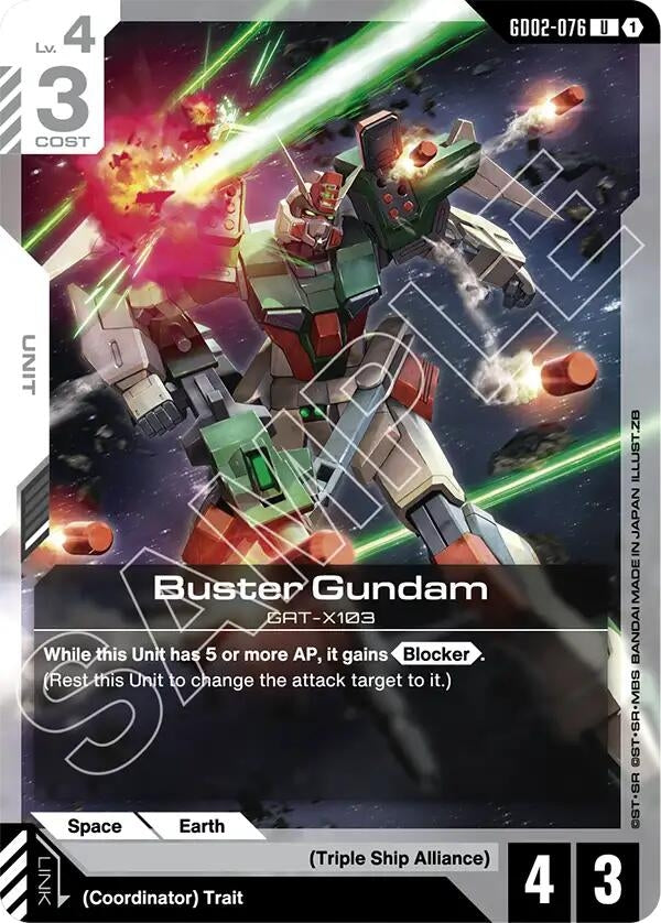 Image for Buster Gundam - Gundam Card Game