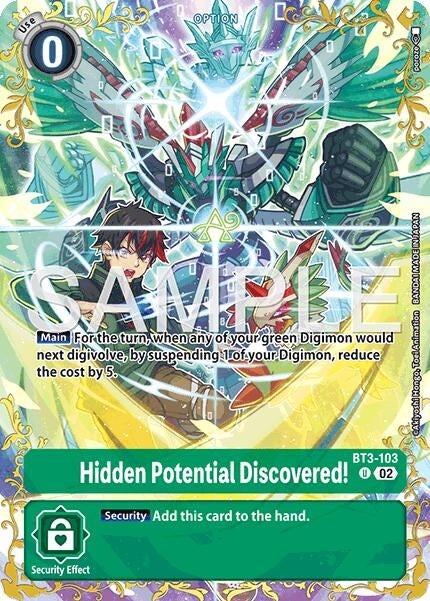 Image for Hidden Potential Discovered! - BT3-103 (Alternate Art) - Digimon Card Game