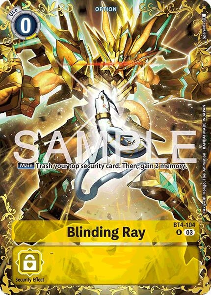 Image for Blinding Ray - BT4-104 (Alternate Art) - Digimon Card Game