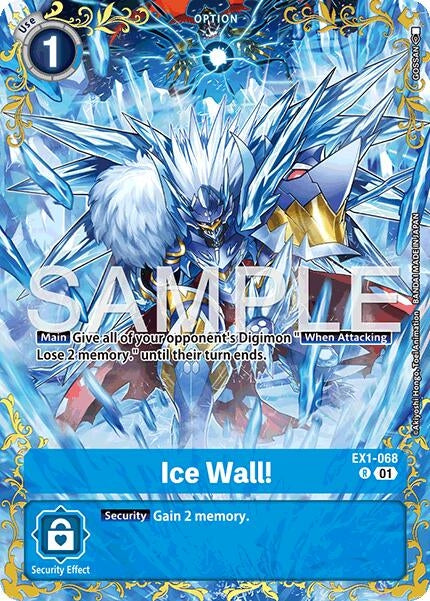 Image for Ice Wall! - EX1-068 (Alternate Art) - Digimon Card Game