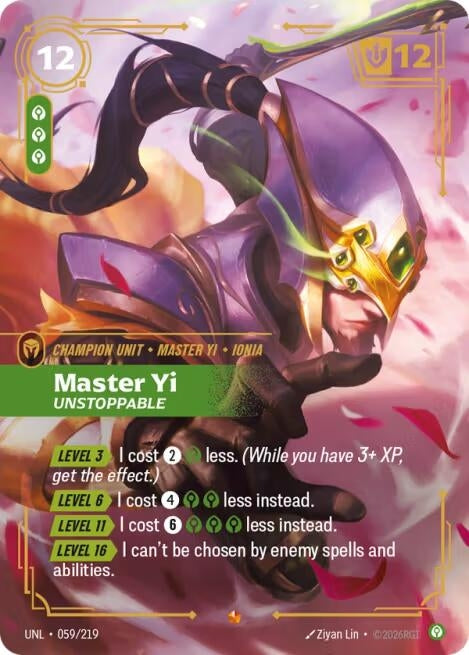 Image for Master Yi, Unstoppable - Riftbound: League of Legends Trading Card Game