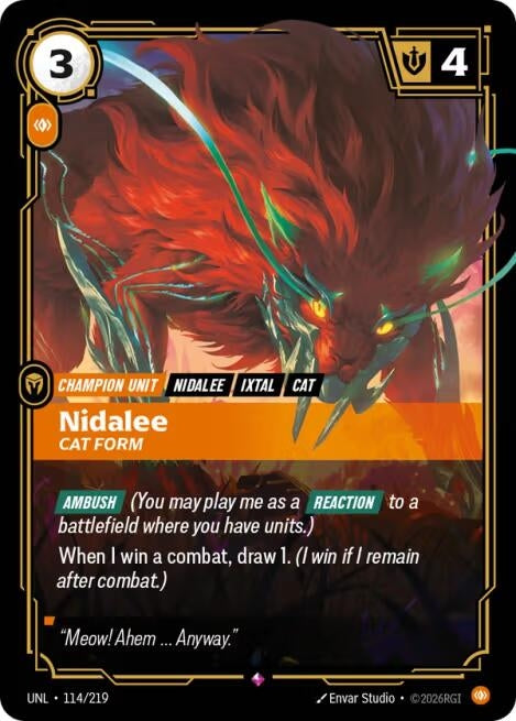 Image for Nidalee, Cat Form - Riftbound: League of Legends Trading Card Game