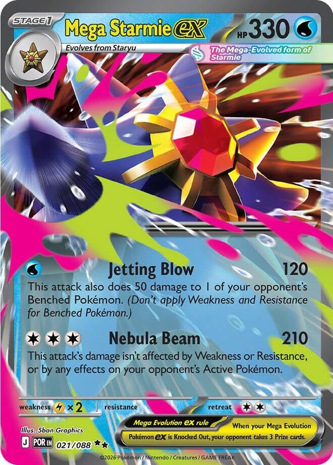 Image for Mega Starmie ex - Pokemon