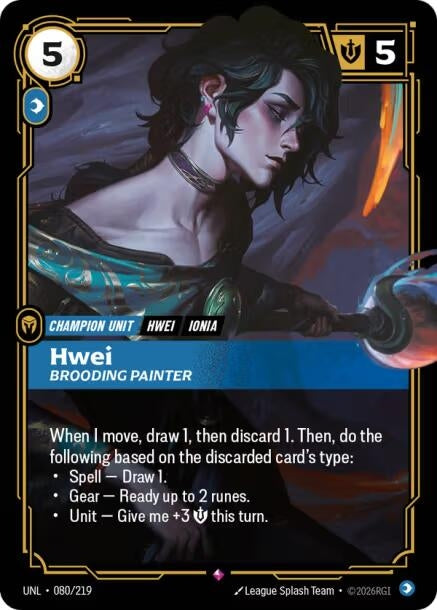 Image for Hwei, Brooding Painter - Riftbound: League of Legends Trading Card Game
